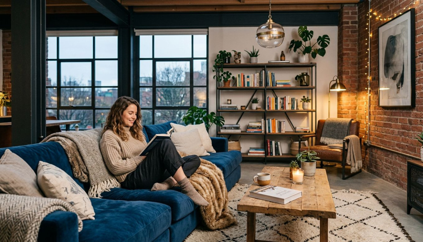 Comment fusionner élégance industrielle et confort cosy chez soi ?