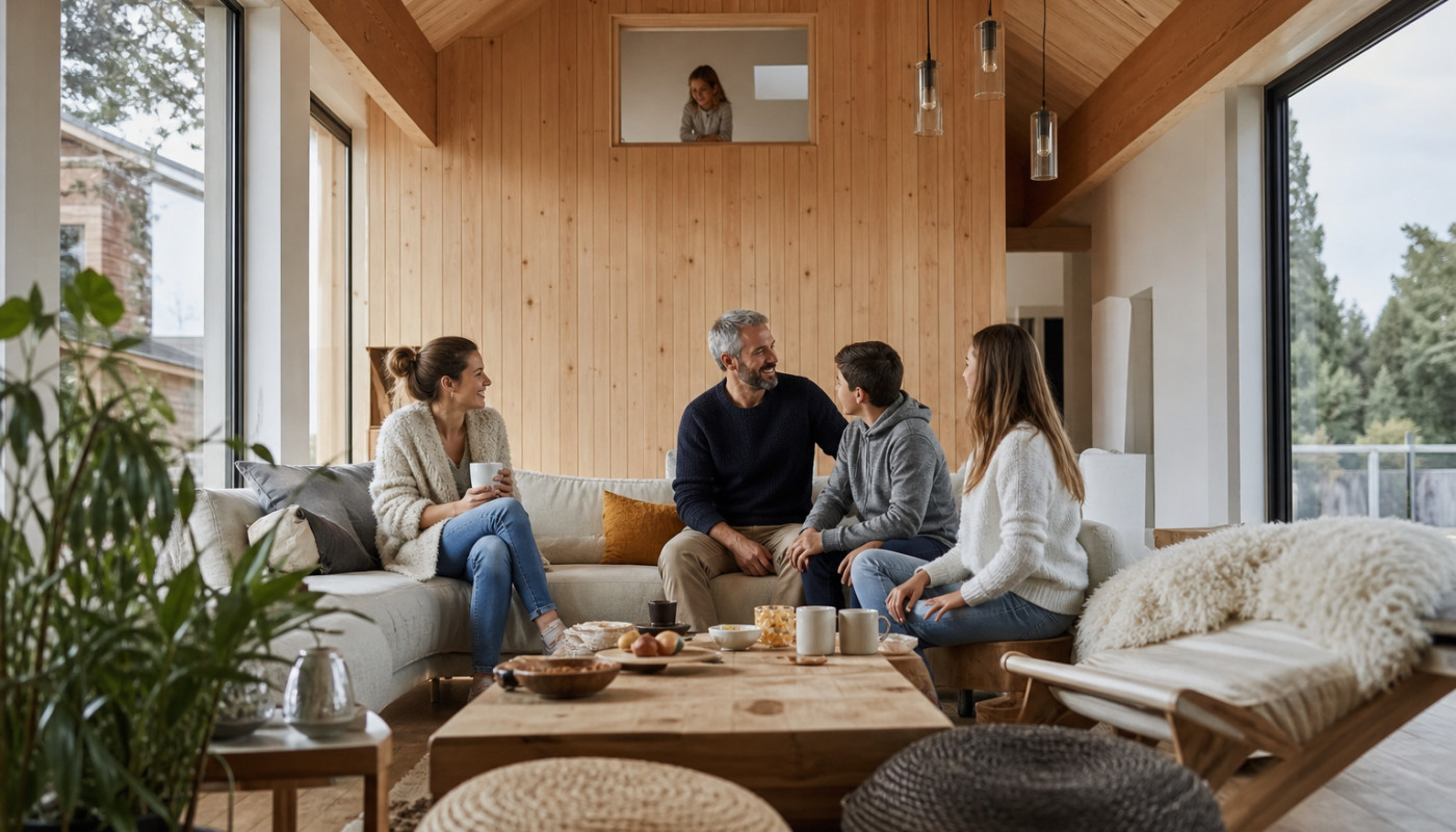 L’effet cocon d’une surélévation en bois chez les familles recomposées
